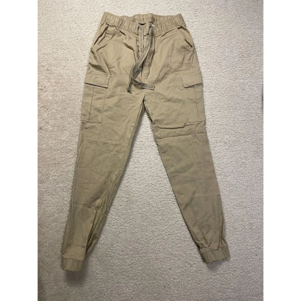Galaxy by Harvic Khaki Cargo Jogger Pants Size M - Picture 3 of 7